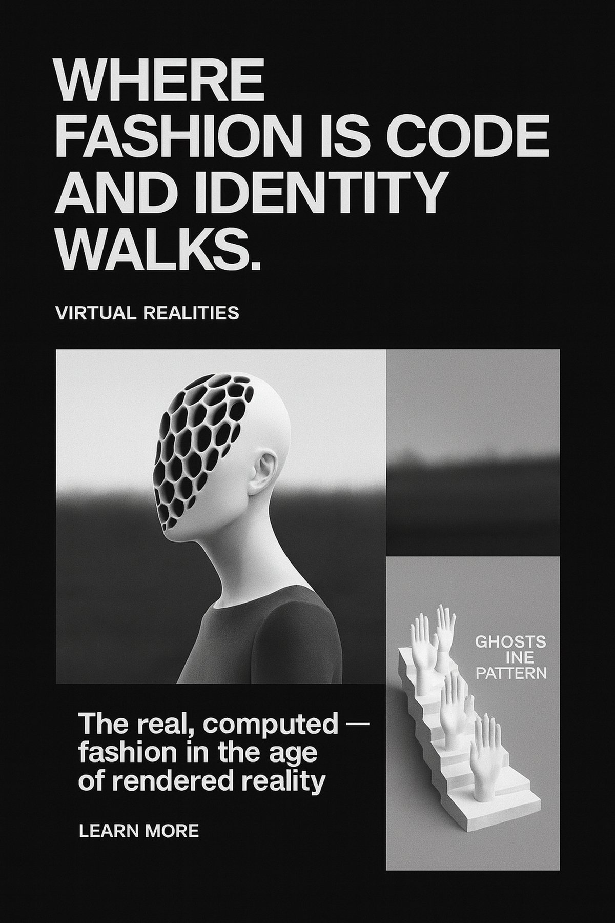 Ghosts in the pattern black