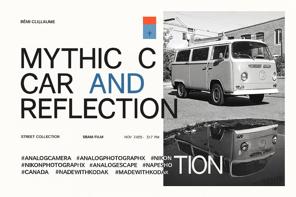 Mythic car in black and white